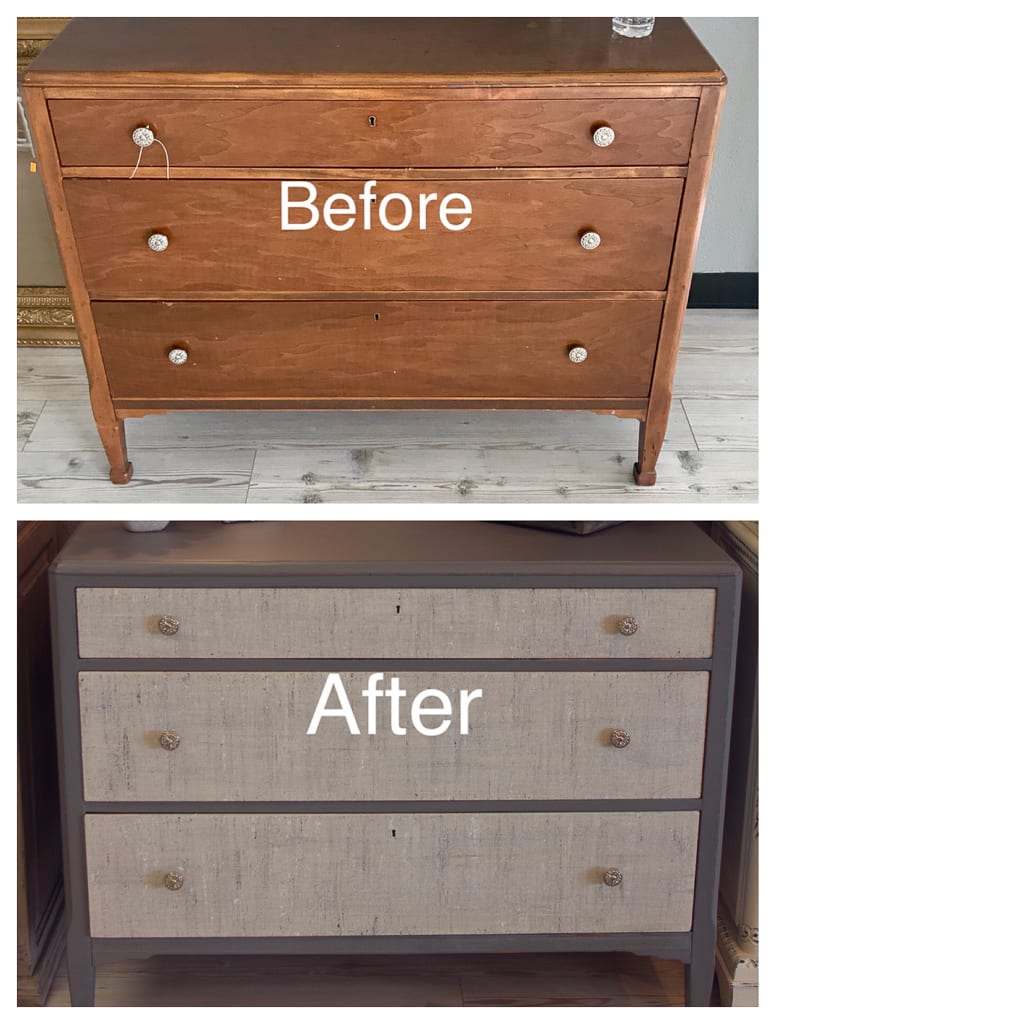 painted -vintage dresser 